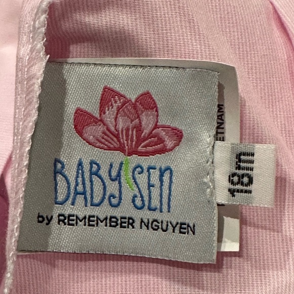 Baby Sen by Remember Nguyen Pink Dress with Smocked Reindeer Embroidery - Picture 5 of 5